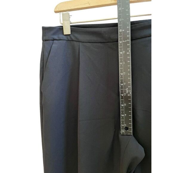 Trouve Black Pleated Pocket Tapered Ankle Pant Size 12 Work Casual - Picture 6 of 11